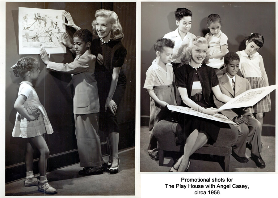 Multi-racial promotional Shpts for the Play House with Angel Casey in 1956